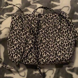Snow leopard print purse
